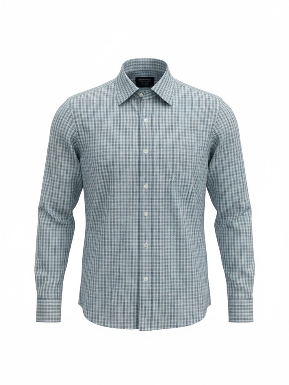 Nordstrom Men's Dress Shirt - Light Blue Check
